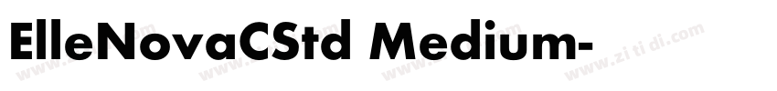 ElleNovaCStd Medium字体转换